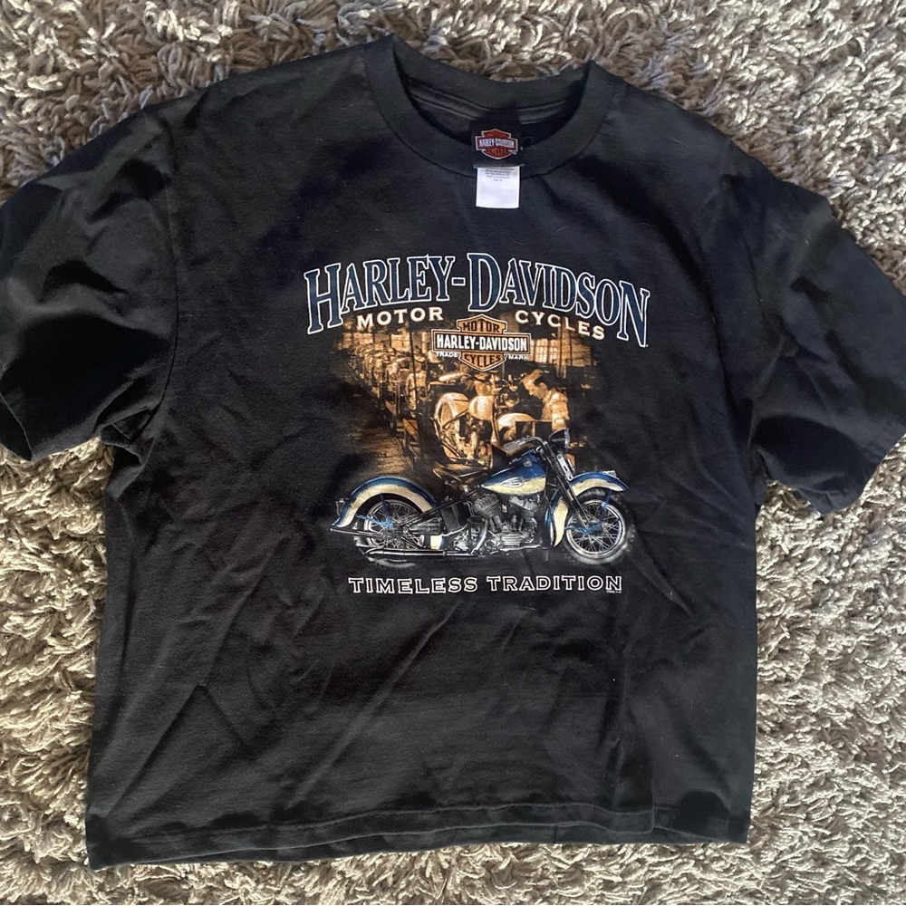 Women’s Harley Davidson tee cropped fit Sz XL